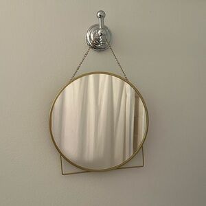 IKEA Round Gold Framed Mirror